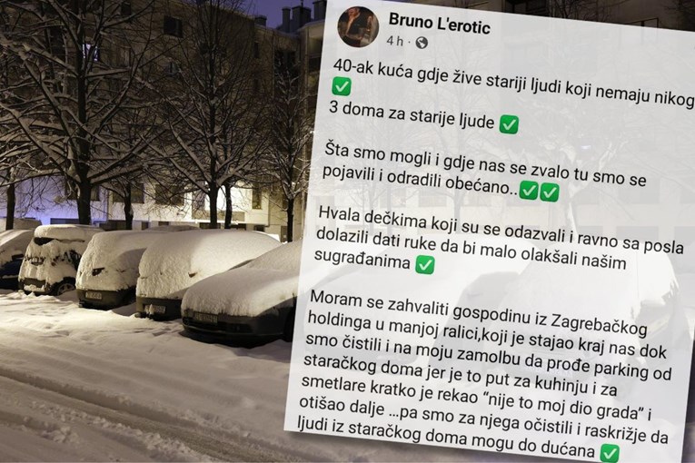 Organizirao čišćenje snijega u Zagrebu pa ispričao susret s radnikom ZG holdinga