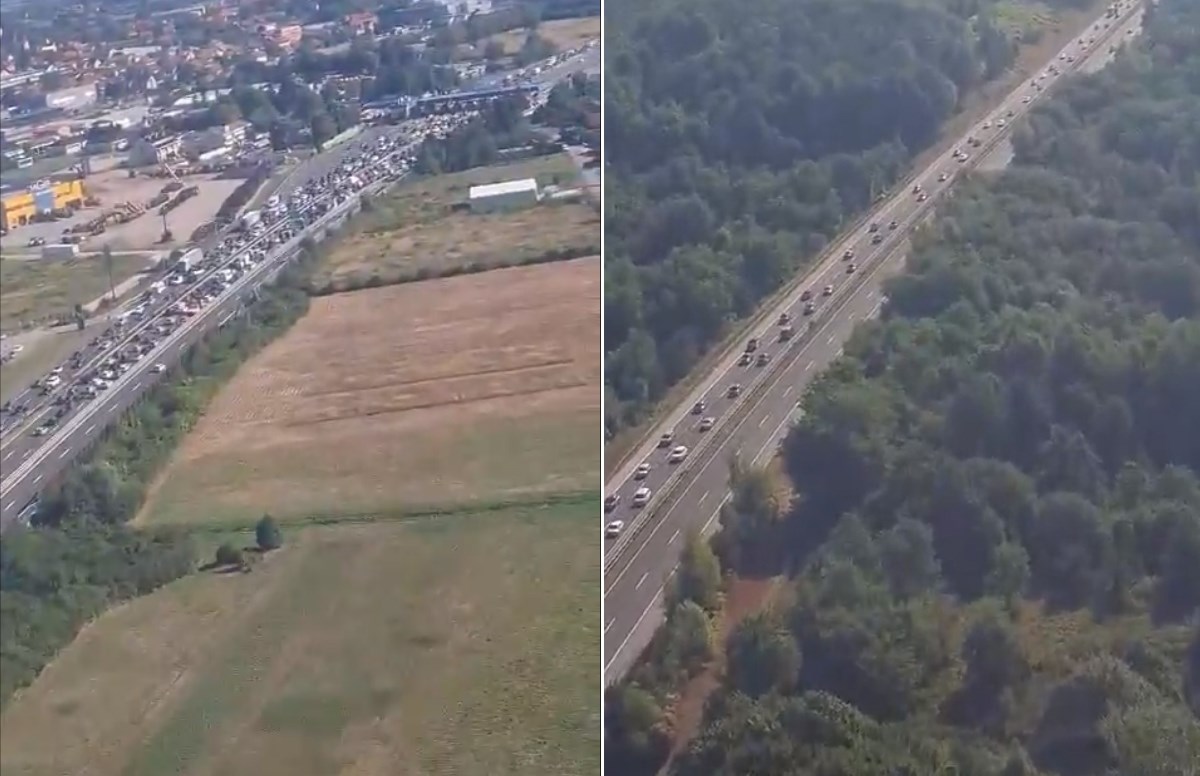 VIDEO Pogledajte snimke gužvi iz zraka
