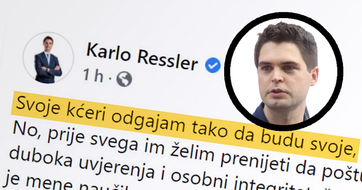 Ressler odgovorio Matiću, spomenuo je kako odgaja svoje kćeri