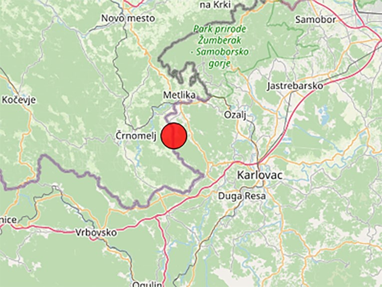 Sinoć slab potres blizu granice Slovenije i Hrvatske