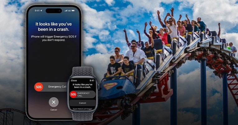 iPhone provod u lunaparku vidi kao prometnu nesreću i zove hitne službe