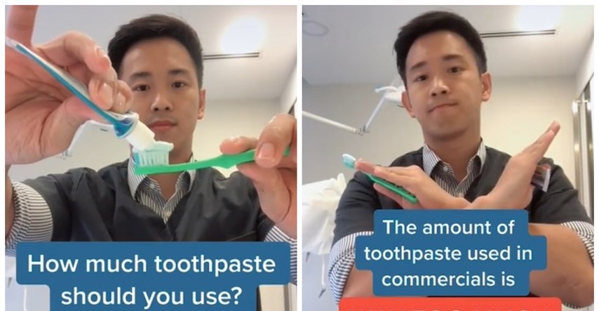 Zubar pokazao koliko zubne paste je zapravo potrebno za pranje i šokirao milijune