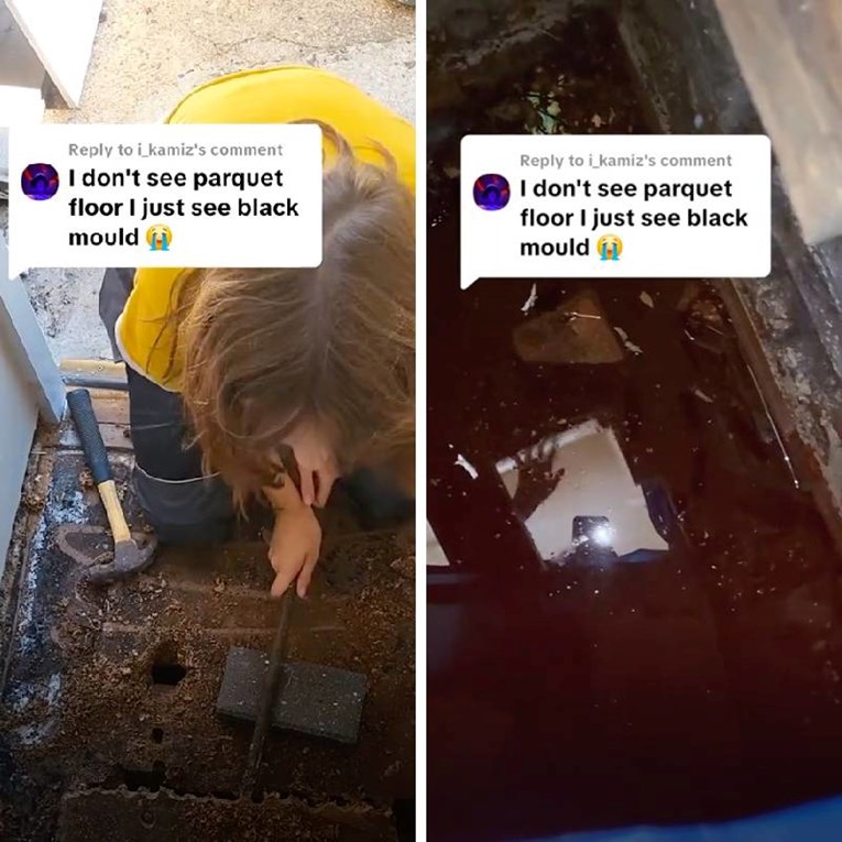 Mislila je da ima vlagu u kući, a onda je ispod poda otkrila - "bazen" 😬