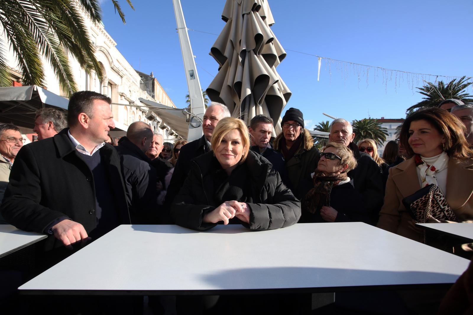 Kolinda u Splitu: Zaokružite listu broj dva, jutros su mi krivo rekli