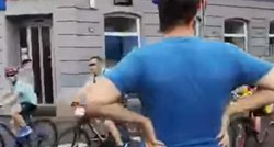 Video Dalmatinca koji se dere na bicikliste u centru Zagreba je hit: "Gonjaj to"