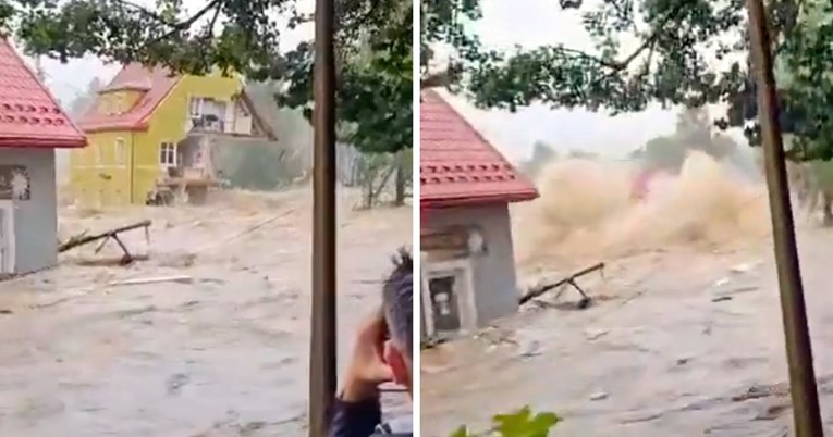 VIDEO Vodena bujica u Poljskoj srušila kuću