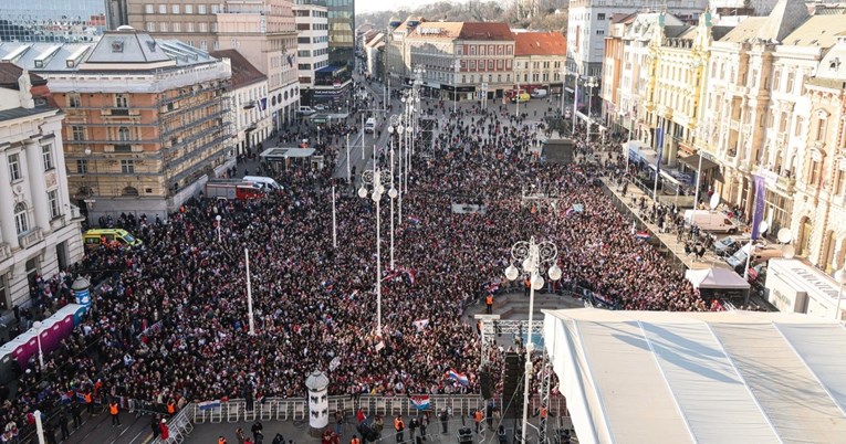 VIDEO Pogledajte panoramu dočeka hrvatskih rukometaša