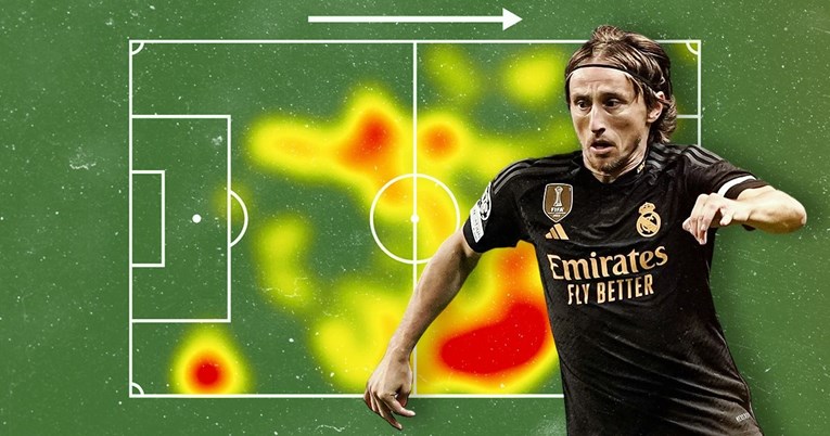 Modrić (38) je preorao cijeli teren. Pogledajte viralni heat map legende