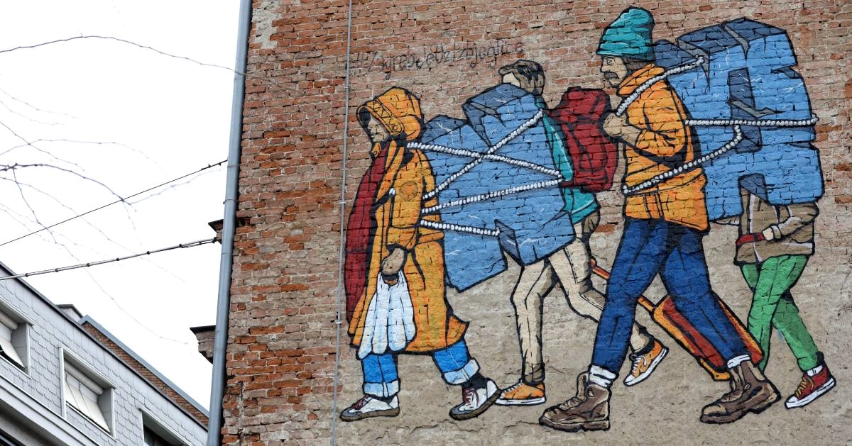 U centru Zagreba predstavljen mural posvećen izbjeglicama, pogledajte