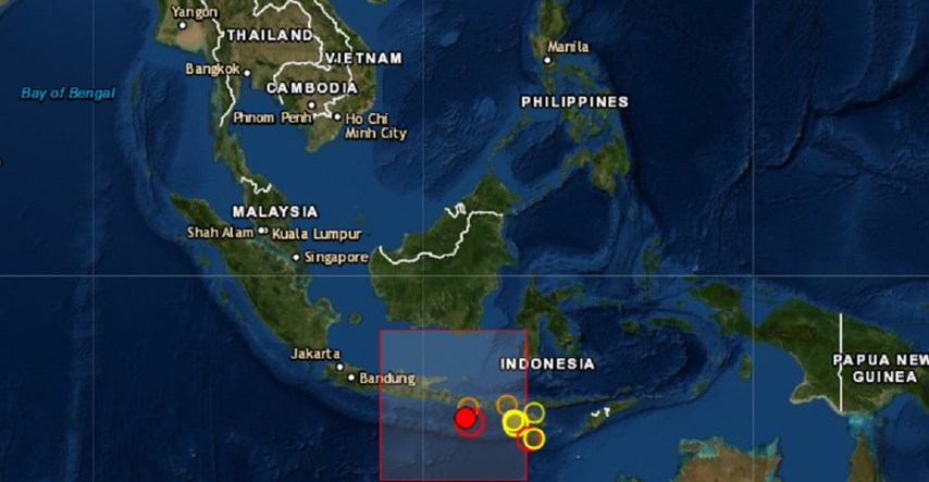 Potres magnitude 6,1 po Richteru kod Balija, turisti u panici bježali na ceste