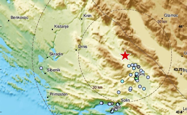 Slabiji potres u Dalmatinskoj zagori, osjetio se u Splitu