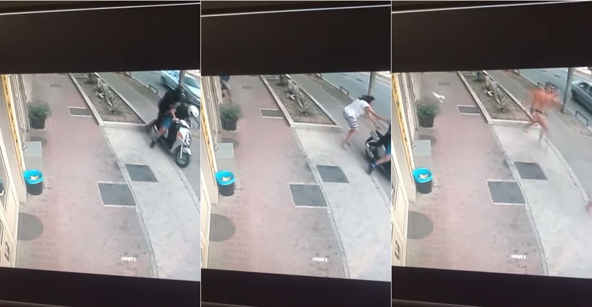VIDEO Za pljačkašima u Solinu trčali žena, muškarac u gaćama i psić