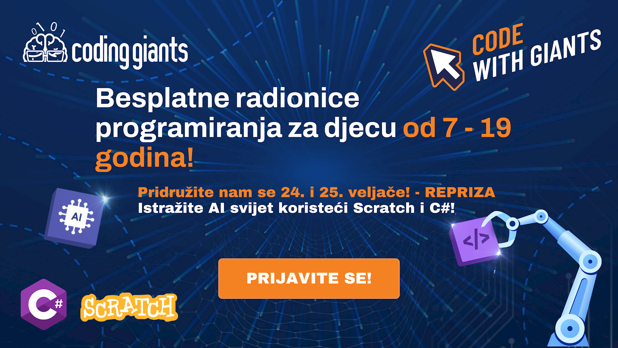 Ovaj vikend besplatne radionice programiranja za djecu od 7 do 19 godina