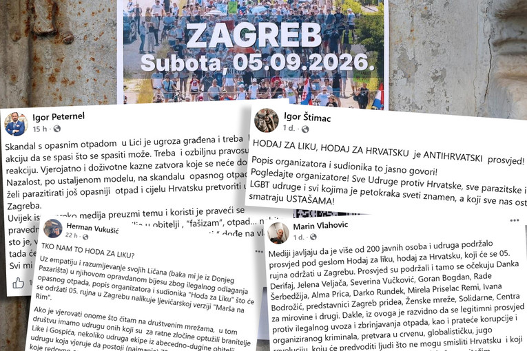 HDZ-ovi ćaciji pokušavaju ugasiti Hod za Liku, svi objavljuju istu floskulu