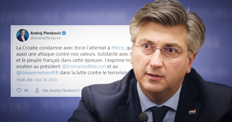 Plenković osudio napad u Nici, na francuskom izrazio podršku u borbi protiv terorizma