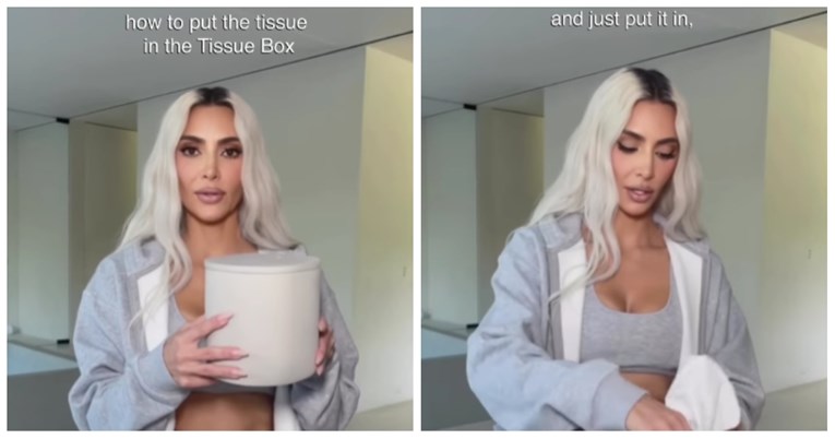 Video u kojem Kim Kardashian objašnjava kako puniti kutiju za maramice postao hit