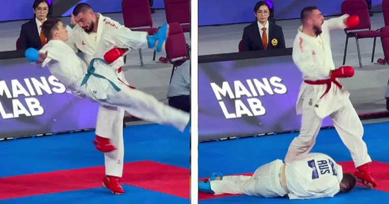 VIDEO BiH karataš nevjerojatnim potezom uništio Rusa. Diskvalificiran je s turnira