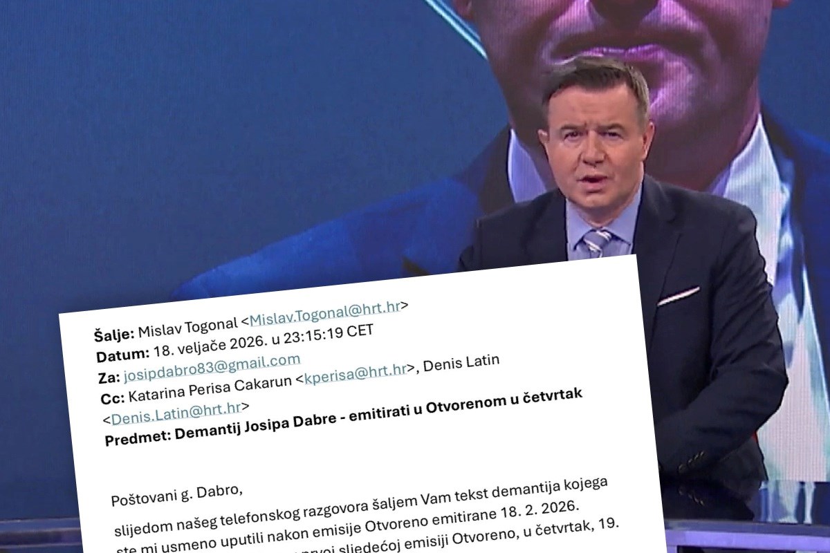 Pitali smo HRT zašto Mislav Togonal sastavlja demanti Josipu Dabri. Ovo je odgovor