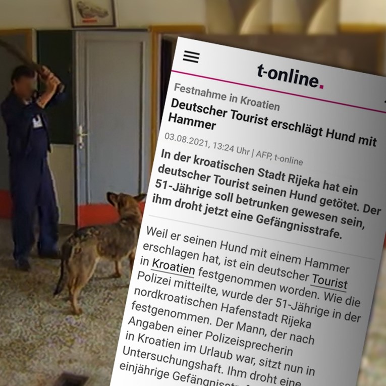 Njemački turist se napio, čekićem ubio svog psa i onda razbijao u policijskoj postaji