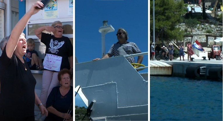 Drama na dalmatinskom otoku. Trajekt morao otići, mještani nisu dali da pristane