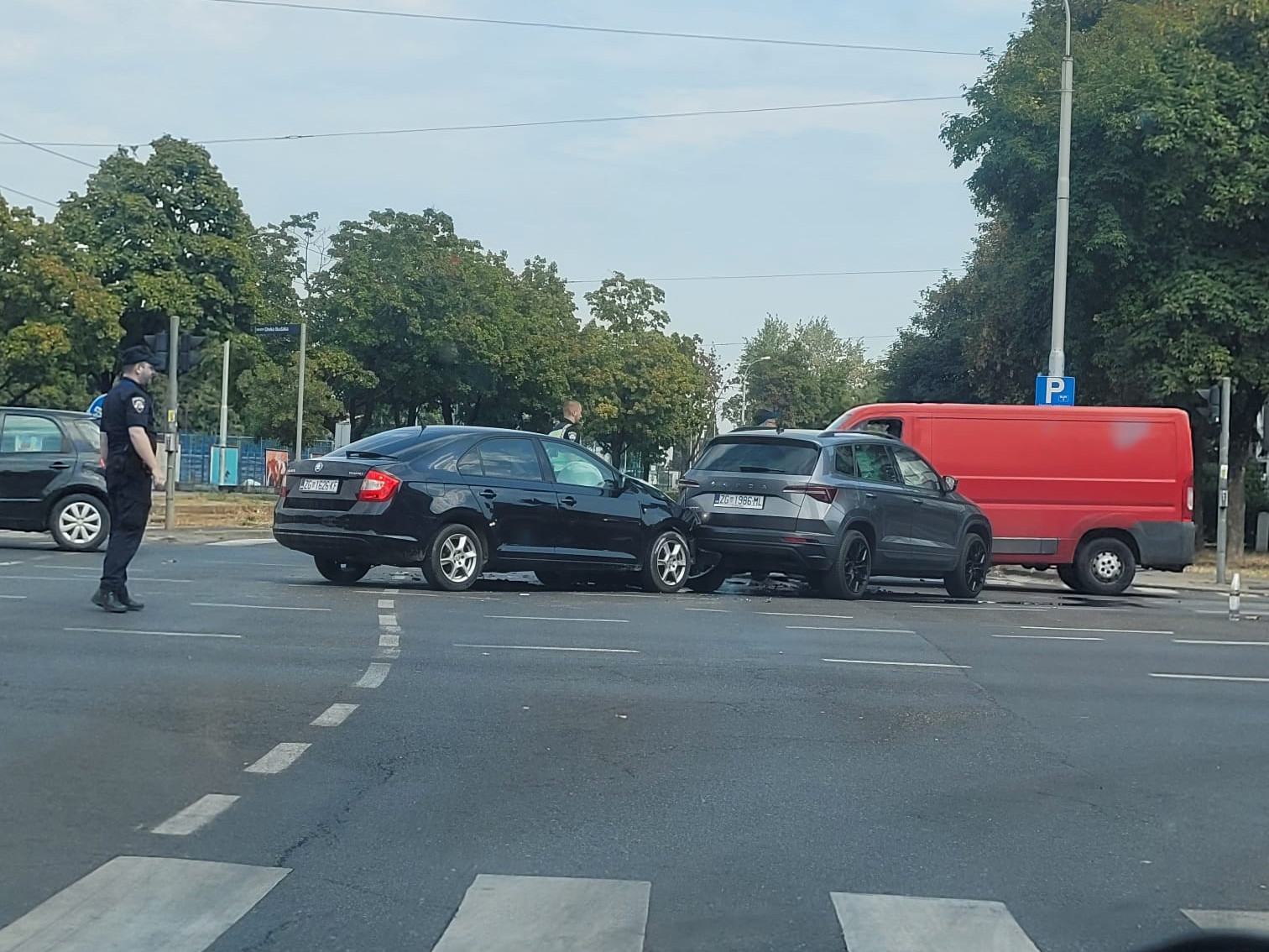 Prometna na križanju u Zagrebu