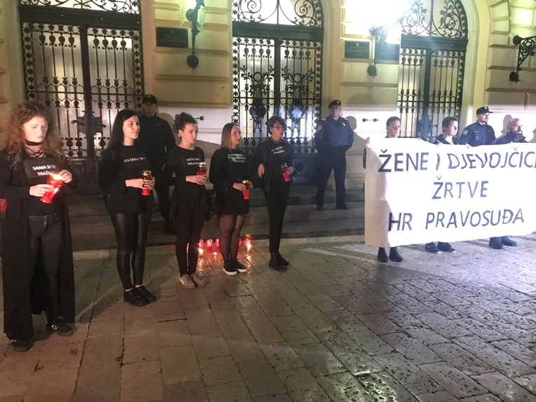 VIDEO Zadrani prosvjedovali pred sudom nakon puštanja osumnjičenih za silovanje