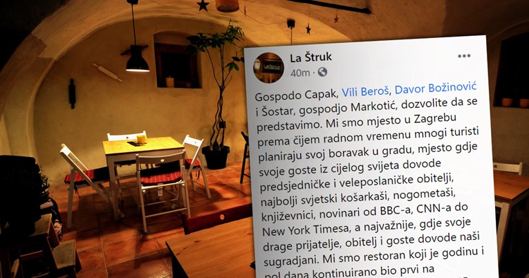 Svjetski poznati restoran iz Zagreba Stožeru: Mi stvaramo, vi rušite