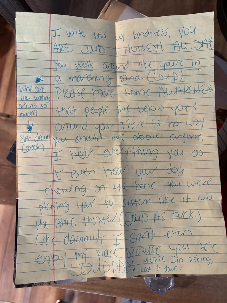 "Zašto toliko hodate?": Susjed joj napisao bijesnu poruku, hit je