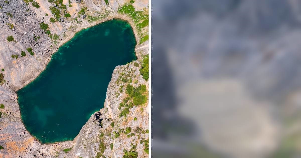 Modro jezero u Imotskom potpuno presušilo. Ljudi pišu: Treba zaigrati nogomet na dnu