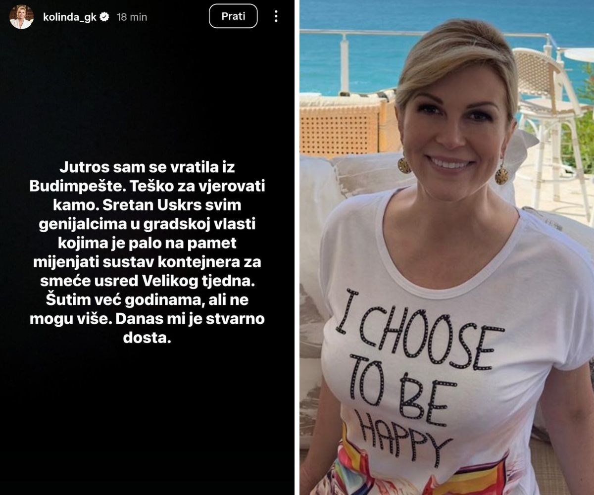 Kolinda: Šutim već godinama, ali ne mogu više. Danas mi je stvarno dosta