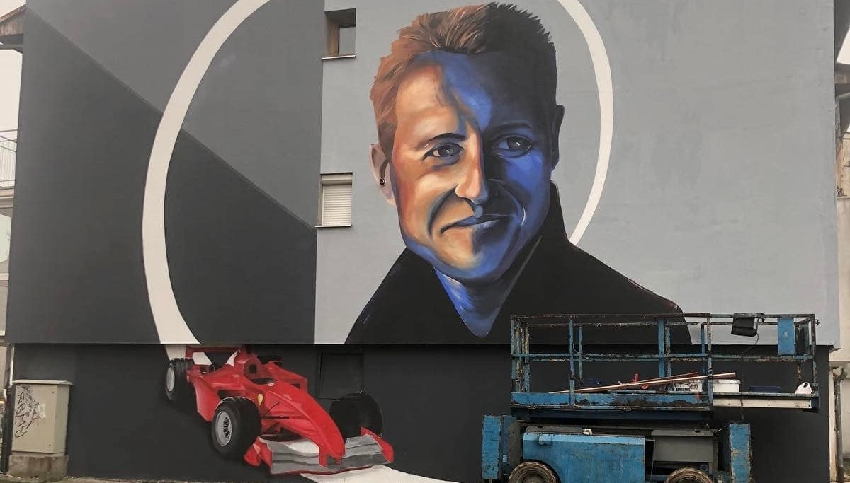 U Sarajevu završen mural posvećen Schumacheru: "Ne zaboravljamo istinske prijatelje"