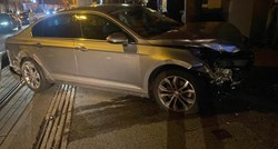 VIDEO U Ilici u Zagrebu sletio s ceste i zabio se u zid na pješačkoj stazi