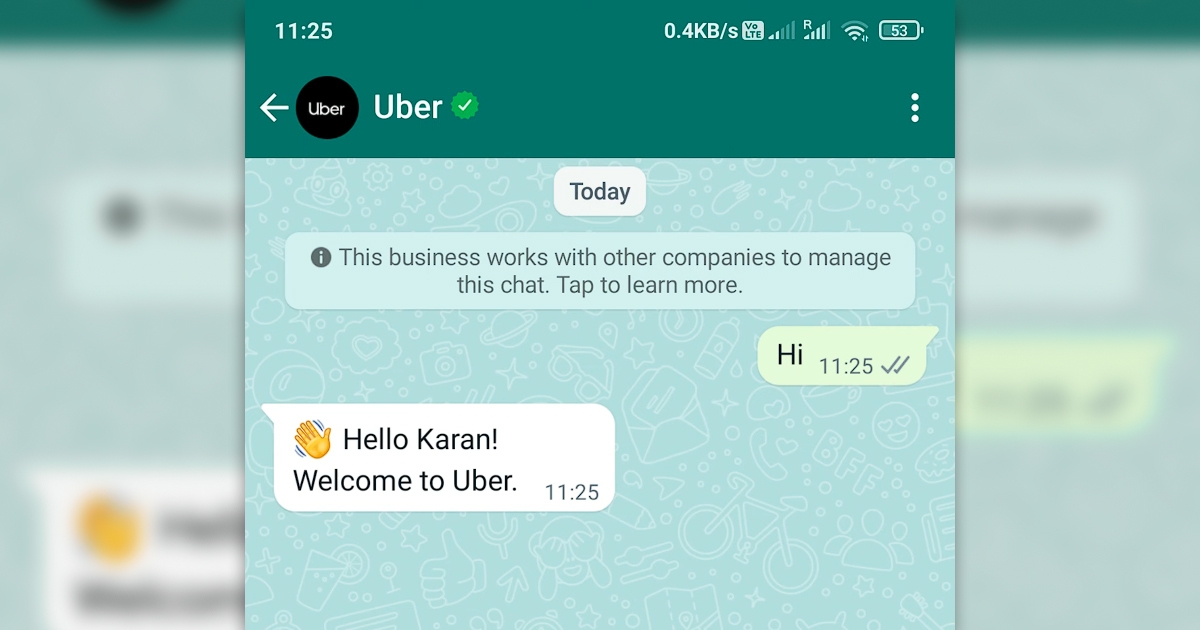 Vodnjanski Infobip omogućio naručivanje Ubera preko WhatsAppa u Indiji