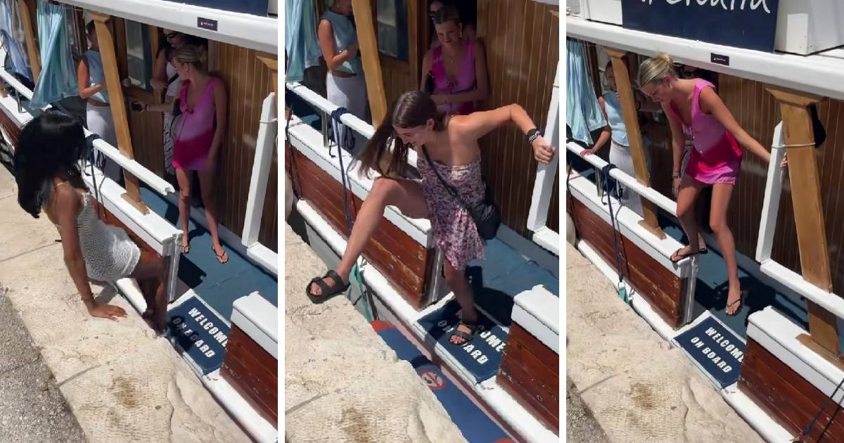 Snimku turistkinja kako pokušavaju napustiti brod u Hrvatskoj pregledali milijuni