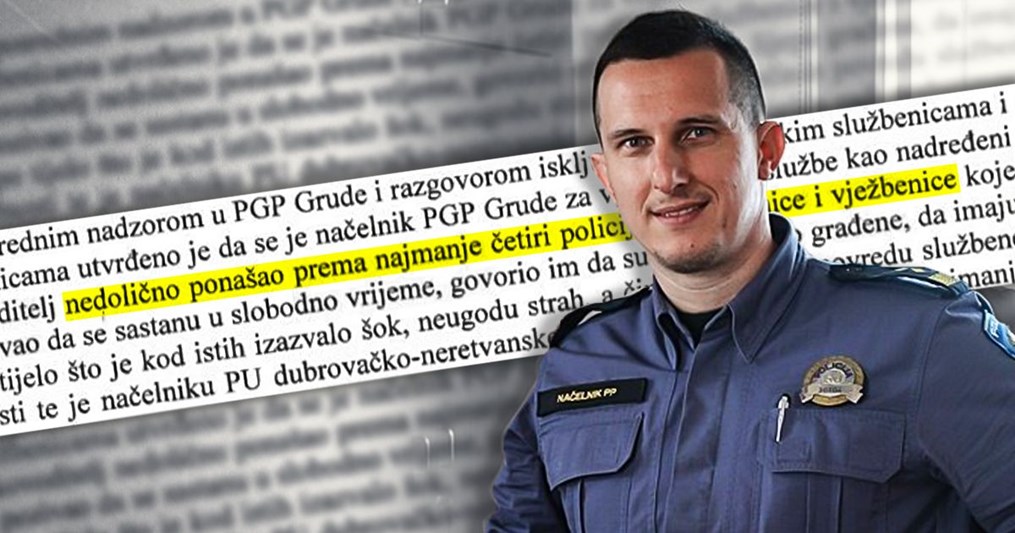 Policijski šef kod Dubrovnika seksualno uznemiravao mlade policajke, nije smijenjen