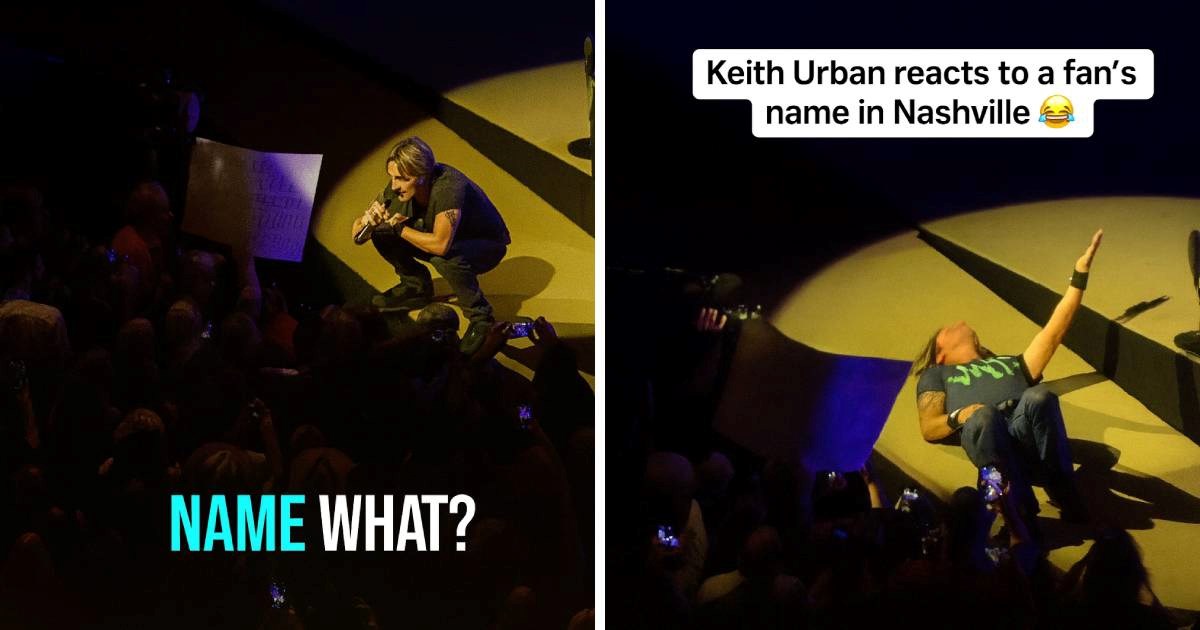 Keith Urban se srušio na pozornici kad je čuo ime obožavateljice 😆