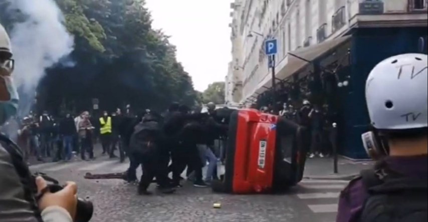 Prosvjedi za zdravstvene djelatnike u Francuskoj postali nasilni