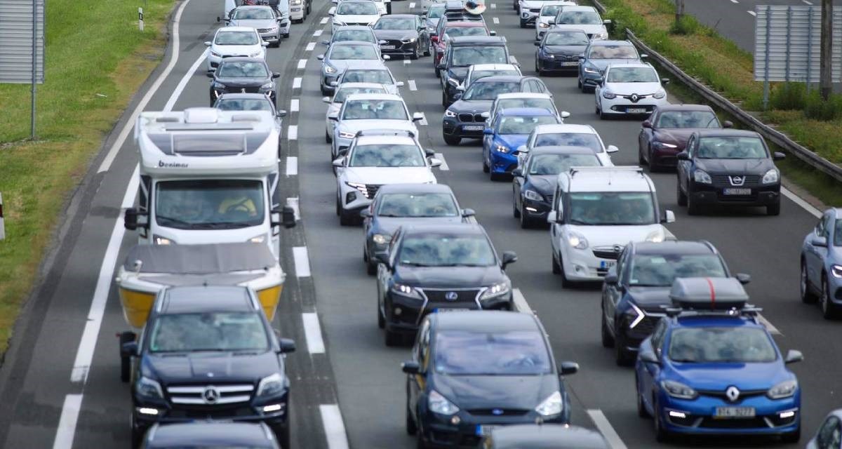 Kolona na dionici autoceste A1