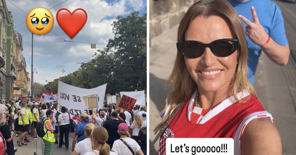 Antonija Blaće na prosvjedu za Liku, pokazala atmosferu iz povorke