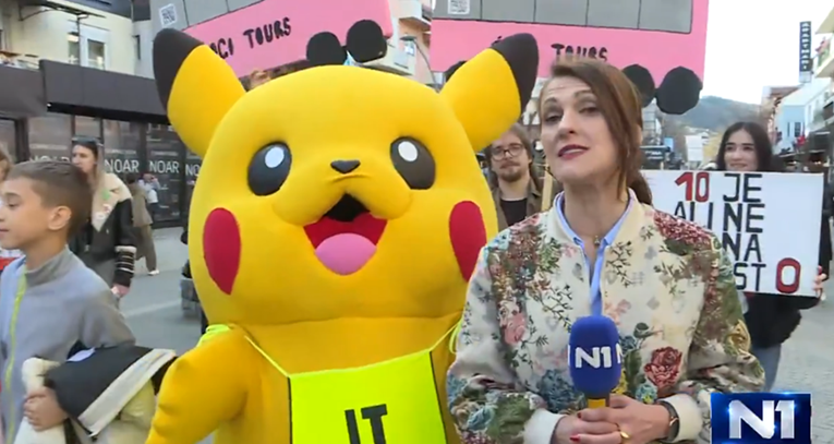 VIDEO Na studentskom prosvjedu u Srbiji i Pikachu, simbol demonstracija u Turskoj