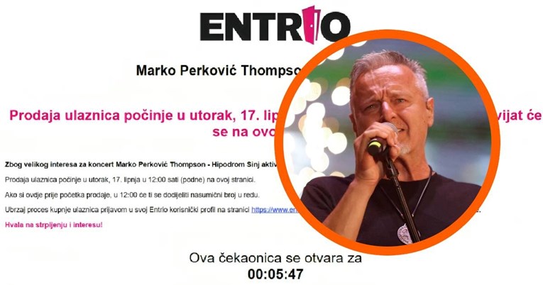Krenula je prodaja ulaznica za Thompsonov koncert u Sinju