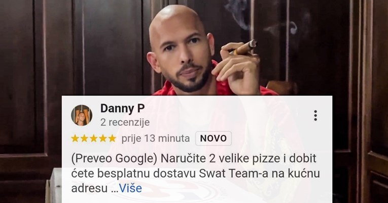 Ljudi pišu urnebesne recenzije rumunjske pizzerije nakon uhićenja Andrewa Tatea