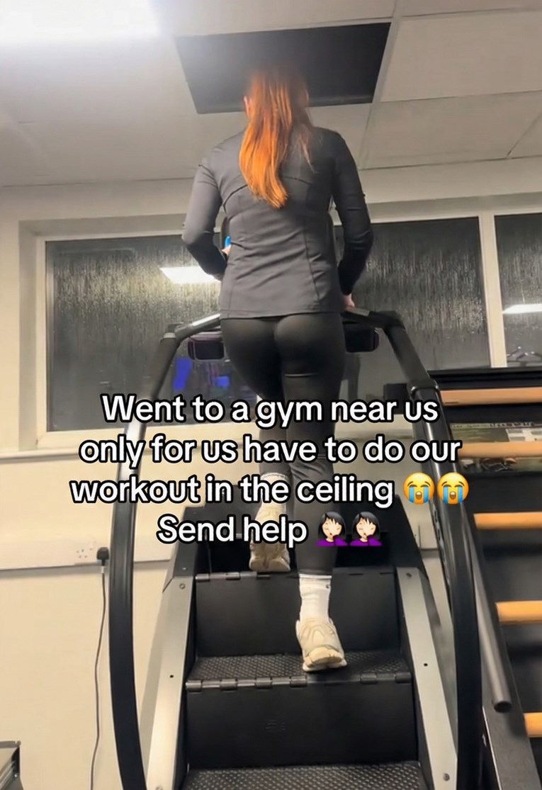 Ljudi kažu da "teretanu treba srušiti" nakon što su vidjeli kako žena vježba