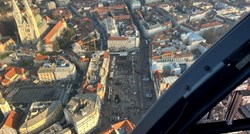 FOTO Pogledajte centar Zagreba iz zraka, sve je veća gužva
