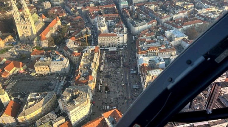 FOTO Pogledajte centar Zagreba iz zraka, tramvaji više ne voze