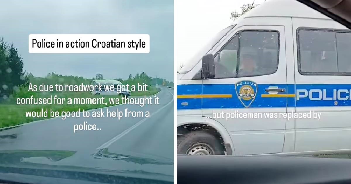 Stranci ugledali bizaran prizor u kombiju hrvatske policije: "Je li to uobičajeno?"