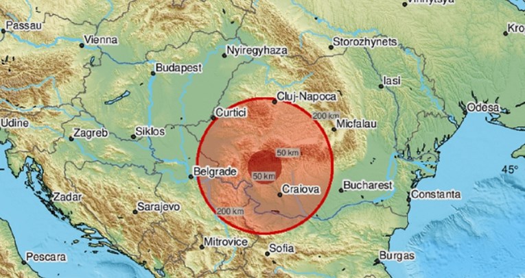 Potres magnitude 4.3 u Rumunjskoj, dogodio se blizu granice sa Srbijom