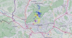 Grmljavinsko nevrijeme iznad Zagreba, u pola sata zabilježeno više od 40 munja