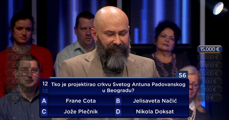 Igor u Jokeru odustao na pitanju o crkvi u Beogradu. Biste li vi znali odgovor?