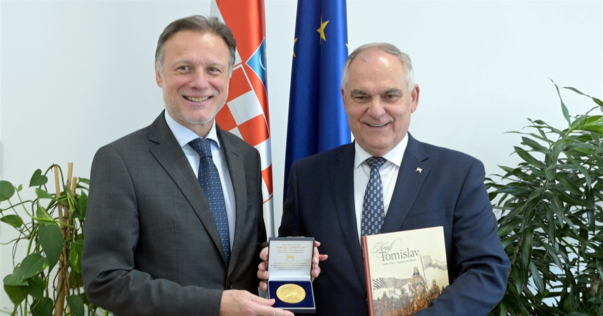 Jandroković dobio jubilarnu medalju "Kralj Tomislav"